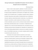 Liderazgo Transformacional y Empleabilidad del Pensamiento Crítico Para Mejorar el Desempeño Laboral en las Organizaciones