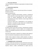 Sistema de tratamiento y reutilización de agua aplicada a los talleres de lavado de autos