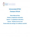 Política y legislación educativa