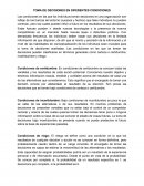 TOMA DE DECISIONES EN DIFERENTES CONDICIONES