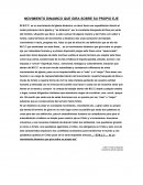 Movimiento dinamico que gira sobre su propio eje