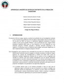 DIFERENCIAS LINGÜÍSTICAS DIFÁSICAS EXISTENTES EN LA POBLACIÓN CALBUCANA