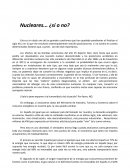 Nucleares ¿sí o no?