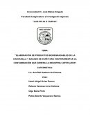 ELABORACIÓN DE PRODUCTOS BIODEGRADABLES DE LA CASCARILLA Y BAGAZO DE CAFÉ PARA CONTRARRESTAR LA CONTAMINACIÓN QUE GENERA LA INDUSTRIA CAFETALERA