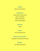 Experiencia Educativa: Organización y Reingeniería de Procesos