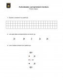 Actividades comprensión lectora Primero básico