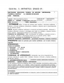 GUIA No.- 3. ARITMETICA GRADO 6º