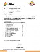 MEMORANDUM INTERNO