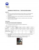 INFORME DE PRÁCTICA No. 2 CRISTALIZACIÓN SIMPLE