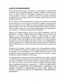 ¿Que es un emprendedor?