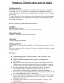 Proyecto: Diente sano sonríe mejor