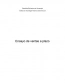 Ensayo de ventas a plazo