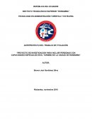 Proyecto de investigacion para incluir personas con capacidades especiales en el turismo de la ciudad de Riobamba