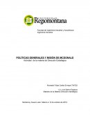 POLÍTICAS GENERALES Y MISIÓN DE MCDONALD
