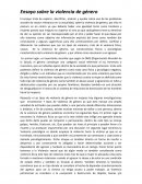 Ensayo sobre la violencia de género