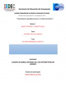 CUADRO DE DOBLE ENTRADA DE LOS ESTERIOTIPOS DE GÉNERO