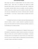 Relación de la Psicología Social con el Trabajo Social