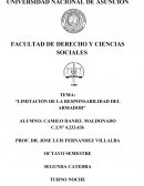 Limitacion de la responsabilidad del Armador