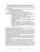 ¿Cuáles son las tendencias actuales de la psicología social?