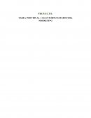 PROYECTO: TAREA INDIVIDUAL 1 EL ENTORNO EXTERNO DEL MARKETING