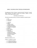ELECCIÓN DEL TEMA Y PROTOCOLO DE INVESTIGACIÓN