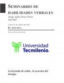 Seminarrio de habilidades verbales