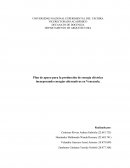 Plan de apoyo para la producción de energía eléctrica incorporando energías alternativas en Venezuela