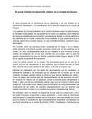 El actual modelo de desarrollo urbano en la ciudad de Oaxaca