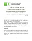 ESTUDIO DE LAS ONDAS ESTACIONARIAS EN CUERDAS