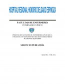 PROCESO DE ATENCIÓN DE ENFERMERÍA APLICADO A PACIENTE CON DIAGNOSTICO DE QUISTE HIDATÍDICO PULMONAR IZQUIERDO