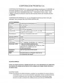 Plan de mejora CORPORACION PRODESA S.A