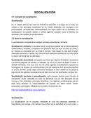 SOCIALIZACIÓN