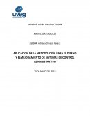 APLICACIÓN DE LA METODOLOGIA PARA EL DISEÑO Y ELMEJORAMIENTO DE SISTEMAS DE CONTROL ADMINISTRATIVO