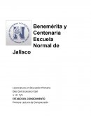 ESTADO DEL CONOCIMIENTO Primera Lectura de Comprensión