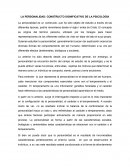 LA PERSONALIDAD: CONSTRUCTO SIGNIFICATIVO DE LA PSICOLOGÍA