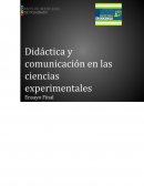 Didáctica y comunicación en las ciencias experimentales