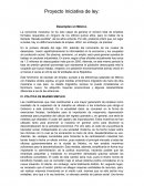 Proyecto Iniciativa de ley: Desempleo en México