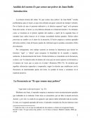 Análisis del cuento "Es que somos tan pobres" de Juan Rulfo