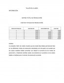 MATRIZ TOTAL DE PRODUCCIÓN. COSTOS TOTALES DE PRODUCCIÓN