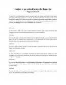 Cartas a un estudiante de derecho . Miguel Carbonell