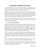 El desempleo en Republica Dominicana