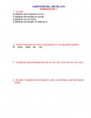 EJERCICIOS DEL USO DE LA B