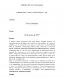 Contaminación de aire en el Ecuador