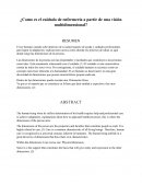 ¿Como es el cuidado de enfermería a partir de una visión multidimensional?