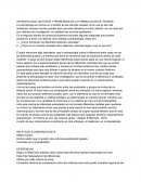 ANTROPOLOGÍA, METODOS Y PROBLEMAS EN LA FORMULACION DE TEORIAS