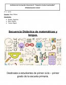 Secuencia Didáctica de matemáticas y lengua