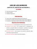 USO DE LOS QUIMICOS (QUESTAR CPF, QUESTAR GPR AND WHISPER V)