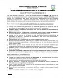 ACTA DE COMPROMISO POR DIFICULTADES EN EL RENDIMIENTO ACADÉMICO