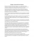 Origen y desarrollo del teatro. Obras representativas del teatro griego