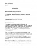 Modulo 5: Argumentacion en investigacion redes sociales